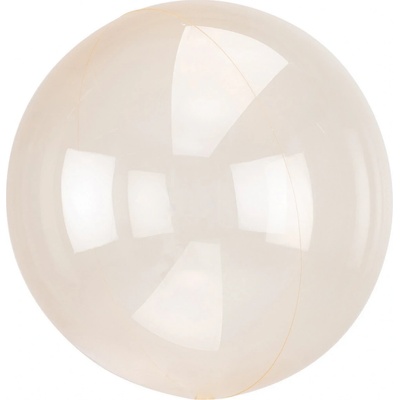 amscan Průhledný balón světle oranžový 45 cm