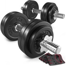 Hop-Sport Liatinové nakladacie jednoručky 2 x 15 kg