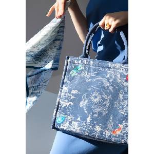 Lilou Чанта (SHOP/MED/CANVAS/BLUE)