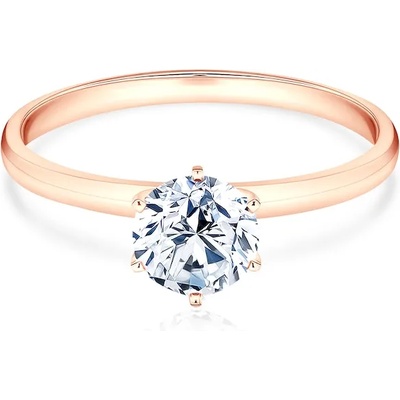 SAVICKI Годежен пръстен savicki: розово злато, диамант