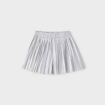 Mayoral Пола панталон плисе в светло сив цвят за мини момиче Майорал