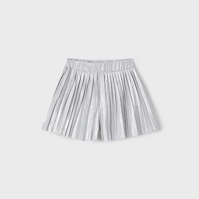 Mayoral Пола панталон плисе в светло сив цвят за мини момиче Майорал