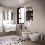 Ideal Standard Комплект тоалетна чиния Ideal Standard Tesi AquaBlade с капак с плавно затваряне и биде за окачване на стена (T007901+T457001+T352701)