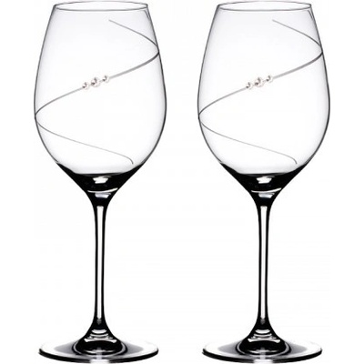 Bohemia Crystal Sklenice na červené víno přátelská souprava Silhouette 2 ks 470 ml