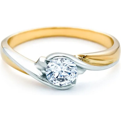 SAVICKI Годежен пръстен savicki: двуцветно злато, диамант