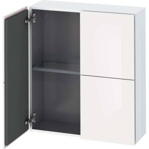Duravit L-Cube - Шкафче 80x70x24 см, с 2 врати, лъскаво бяло LC116702222 (LC116702222)