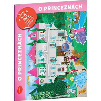 O princeznách Čti a nalepuj, kniha se samolepkami