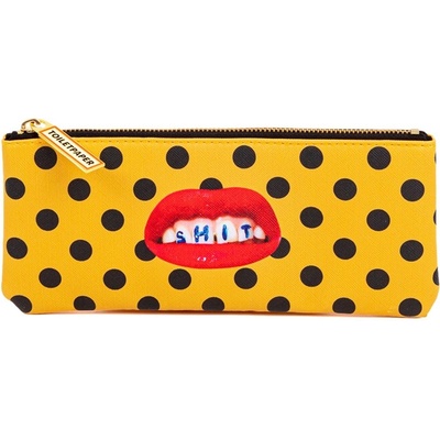 Seletti Taštička TOILETPAPER SHIT 21 x 9 cm oranžová
