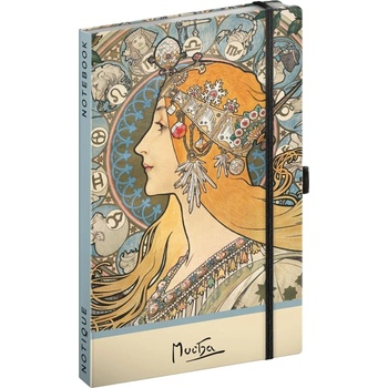 NOTIQUE Alfons Mucha Скицник 172 21 x 13 cm 100 g Зодия (A-34390)
