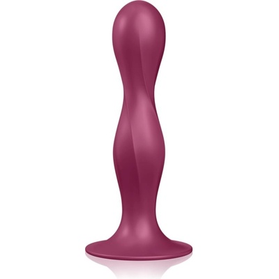 Satisfyer Double Ball R zátěžové dildo s lepivými nožičkami červené