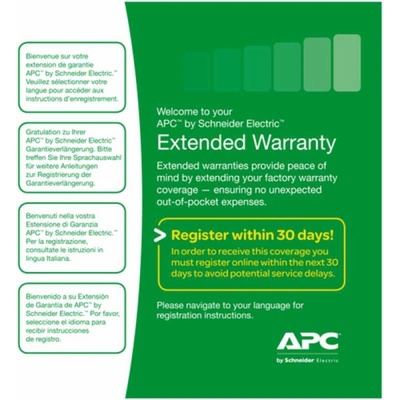 APC 3 Year Warranty Extension WBEXTWAR3YR-SP-08