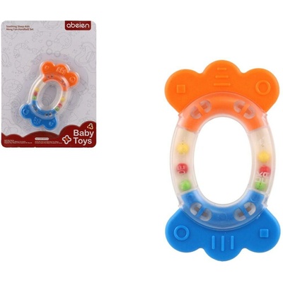Teddies Hrkálka / Hryzátko ovál plast / silikón 11cm