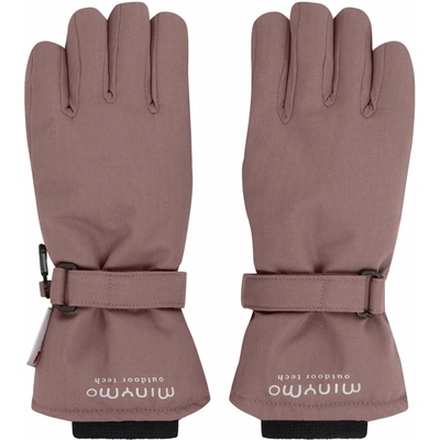 Detské zimné prstové nepremokavé rukavice Minymo Rose Taupe