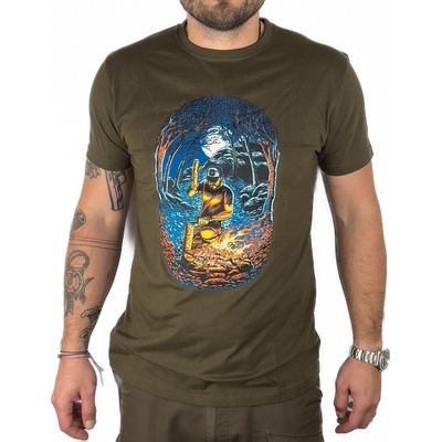 Jubö tričko BUSHCraft Thom olivové