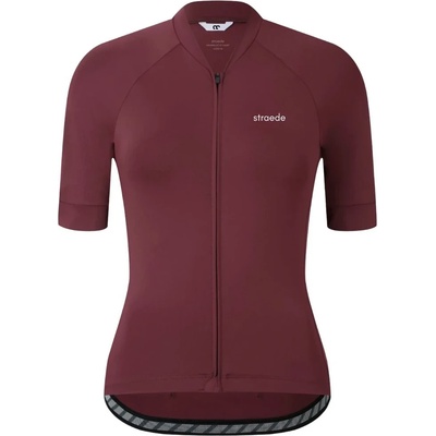 straede Дамска фланелка с къс ръкав за колоездене straede Women's Kaern Jersey Cycling jersey - Deep Wine (156-3075-0314)