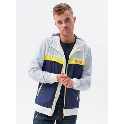 Ombre Clothing Мъжко ветрозащитно яке с качулка 438C - тъмносиньо V1 Ombre Clothing Ombre Clothing | Sin | МЪЖЕ | S