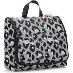 Reisenthel Toiletbag несесер XL, сив, с принт леопард (WO7080)