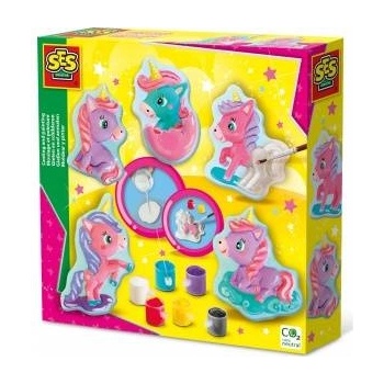 SES Creative Creative SES Plaster Casts + Paints Little Unicorns 01341 13417