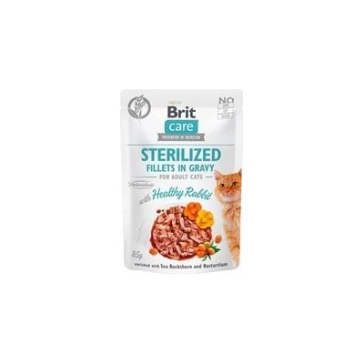 Brit Care Cat Fillets in Gravy Steril Healthy Rabbit 5 x 85 g