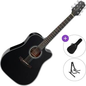 Takamine GD30CE Standard SET Black Електро-акустична китара Дреднаут