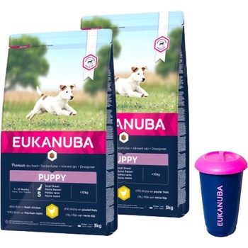 Eukanuba Growing Puppy Small Breed chicken 2 x 3 kg