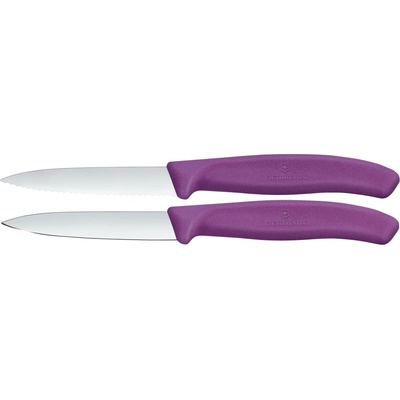Victorinox Sada kuchynských nožov na zeleninu SWISS CLASSIC 8 cm 2 ks fialová 6.7695.2C1