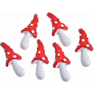 Nálepky Muchomůrka 6ks keramika 5,5cm – Zboží Dáma
