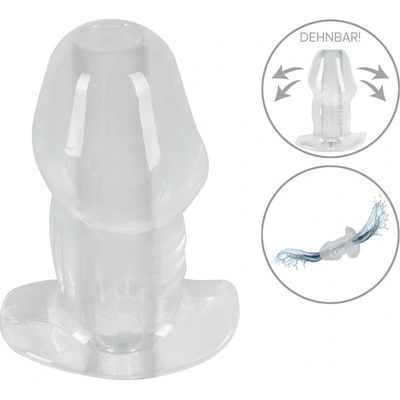 Anos Butt Plug with Tunnel Transparent