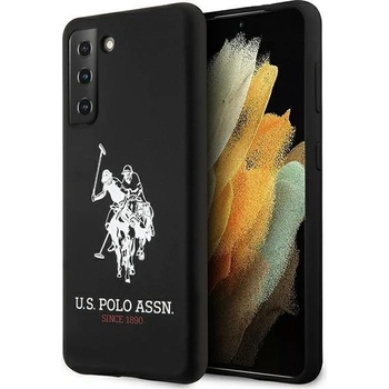 U. S. Polo Assn Калъф за телефон US Polo USHCS21MSLHRBK Silicone Logo за Samsung Galaxy S21 Plus, черен (KXG0016965)