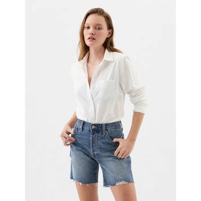 GAP Košile oxford s logem Bílá