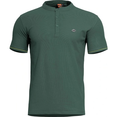 Pentagon pánske tričko Pentagon Levantes Henley Stripes zelené