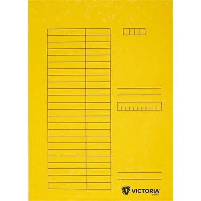 VICTORIA Doska s chlopňami A4 žltá