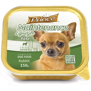 Petnutrition Пастет за кучета със заешко PRINCE PÂTÉ' Rabbit SMALL ADULT 150GR