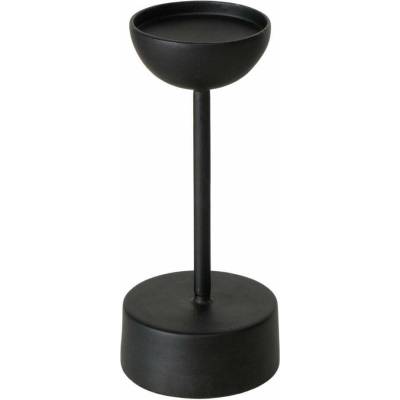 Boltze Kovový svícen na jednu svíčku VIMO, 20 cm černá