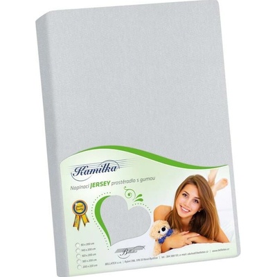 veratex Prostěradlo jersey světle šedé 100x200
