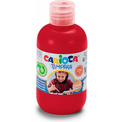 Carioca temperové barvy 250 ml červená