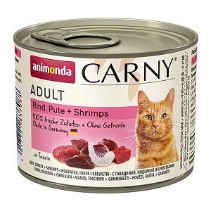 Animonda Cat Carny Adult вкус: говеждо, пуйка и скариди 200 г