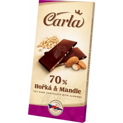 Carla Hořká s praženými mandlemi 80 g