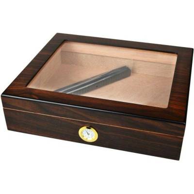 Angelo Humidor 25D Nut Glass