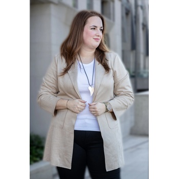 Dlouhé sako SINGLE Světle růžová