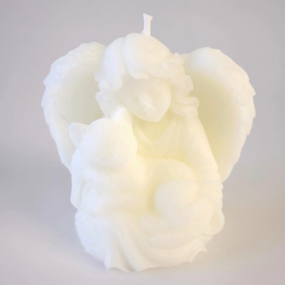Evička Candles Anděl s kočkou v náručí 110 g