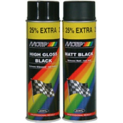 Motip Matt Black čierný matný akrylový lak 500 ml