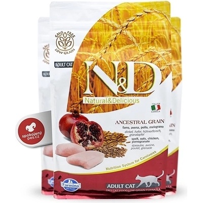 N&D Ancestral Grain Cat Adult Chicken & Pomegranate 1,5 kg