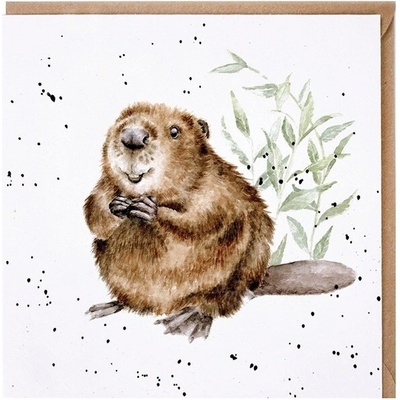 Přání "The Arborist", 15x15 cm - Bobr