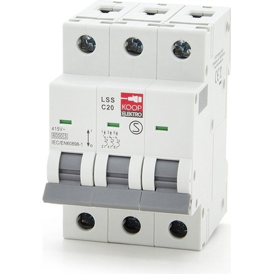 Jistič, pojistka KOOP Elektro C20A LSS C20 3P