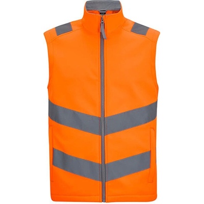 Regatta Pro Contract Ablaze Unisex reflexní softshellová vesta TRB201 Orange