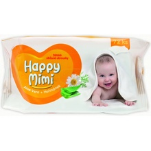 Happy Mimi detské toaletné vlhčené utierky s aloe 72 ks