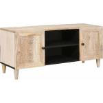 vidaXL ТВ Единици с рафт с врата Бяло 105 x 33 x 46 см Инженерно дърво (4018116)