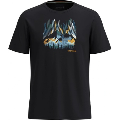 Smartwool Vital Peaks Active Short Sleeve Graphic Tee čierne