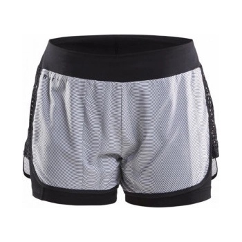 Craft W šortky Charge bílá s potiskem